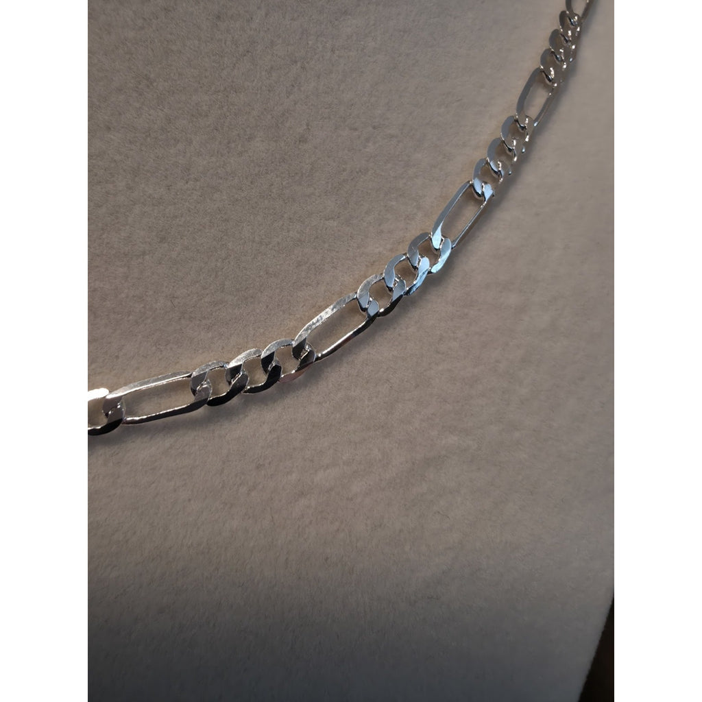 22" 3.9mm Figaro Chain 7.0g 925 Sterling Silver