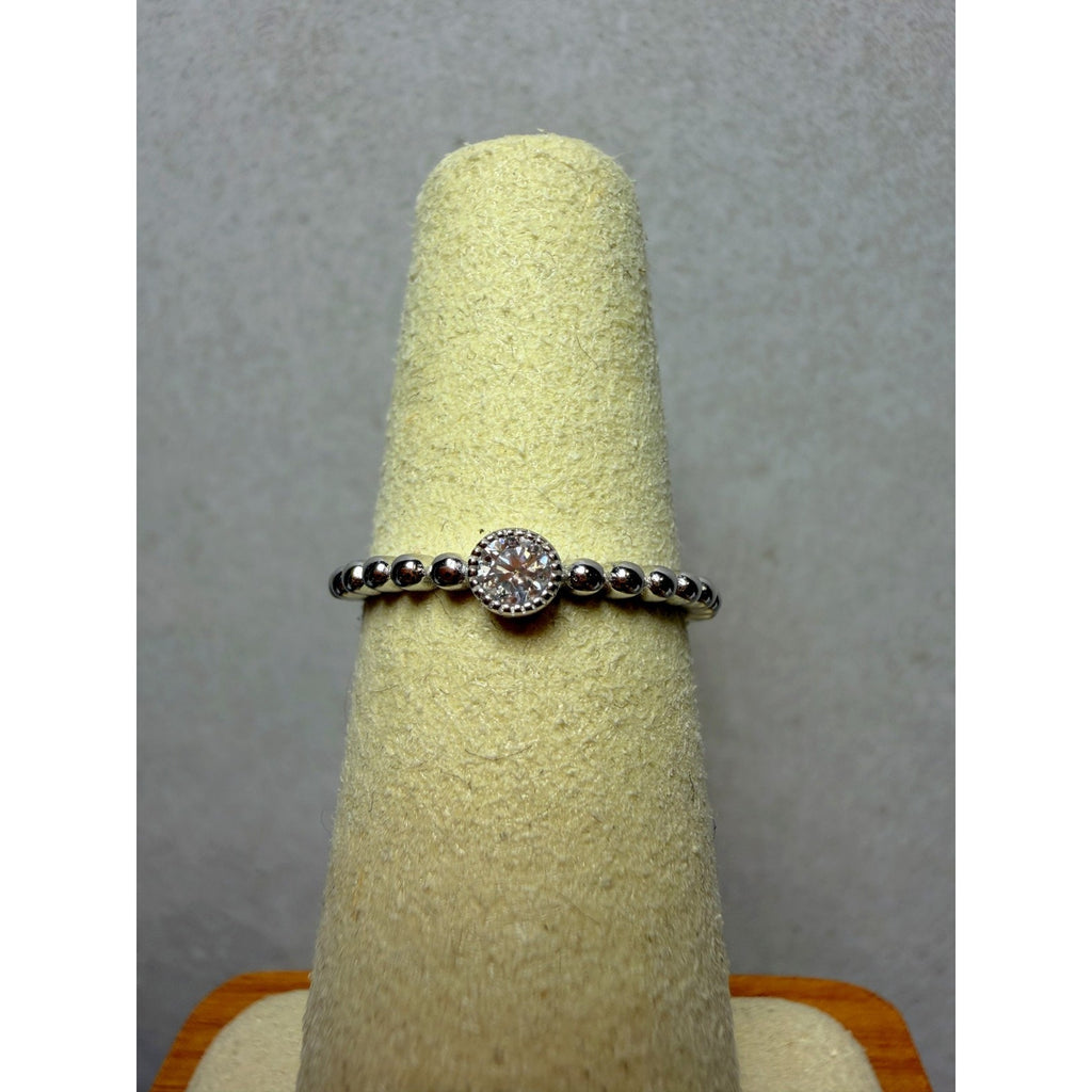 S5 0.1ct Moissanite Halo Half Eternity Band 925 Sterling Silver