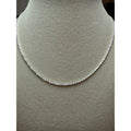 18" 1.6mm Twisted Rock Chain 925 Sterling Silver Stamped, Unisex