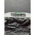 S7 Diamond Half Eternity Band 925 Sterling Silver Lab Created