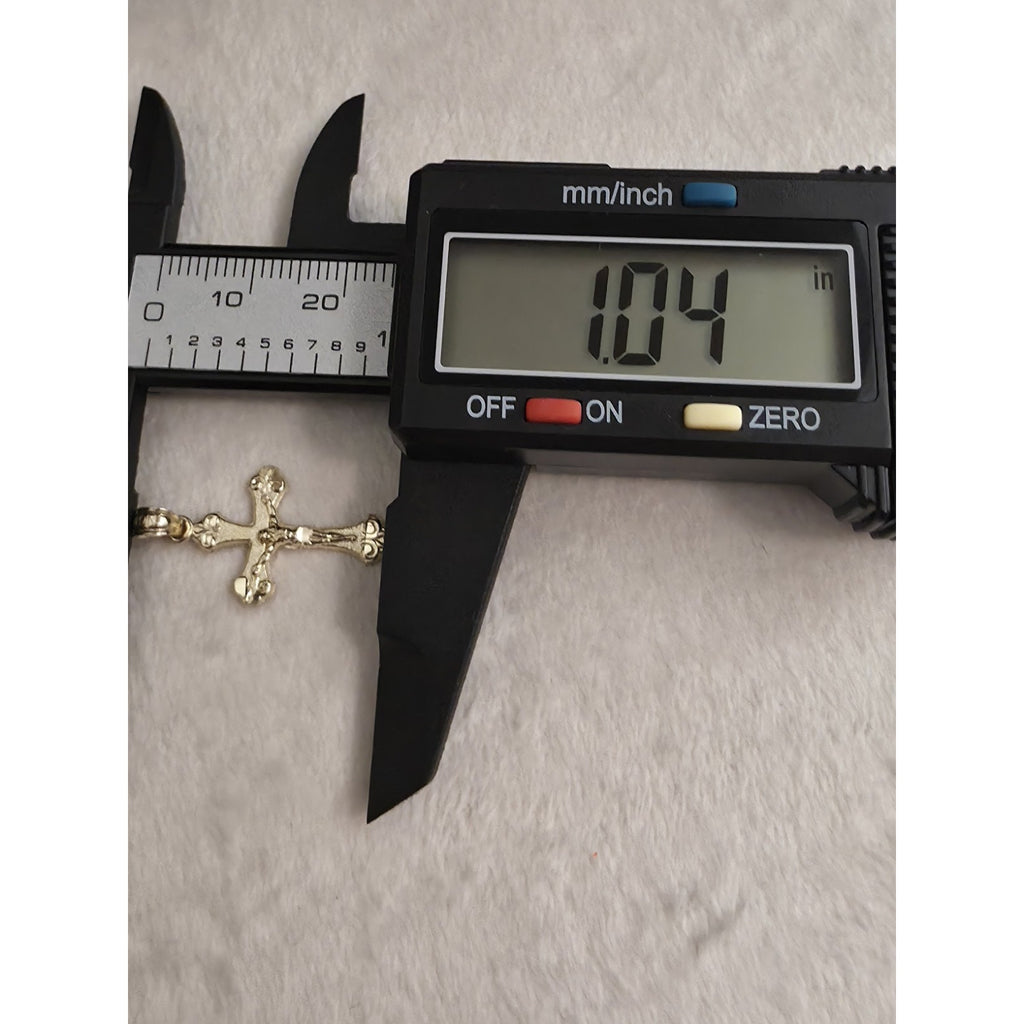 10K Solid Gold Crucifix Cross Pendant