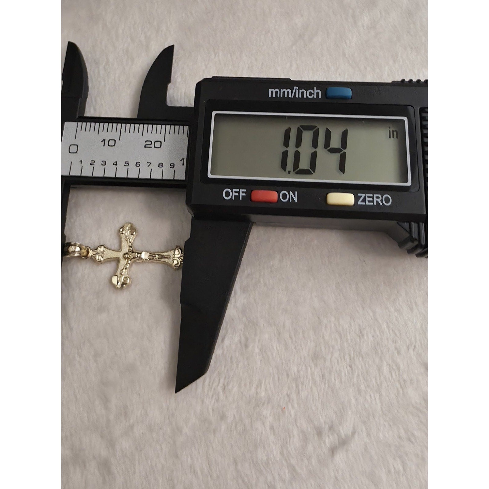 10K Solid Gold Crucifix Cross Pendant