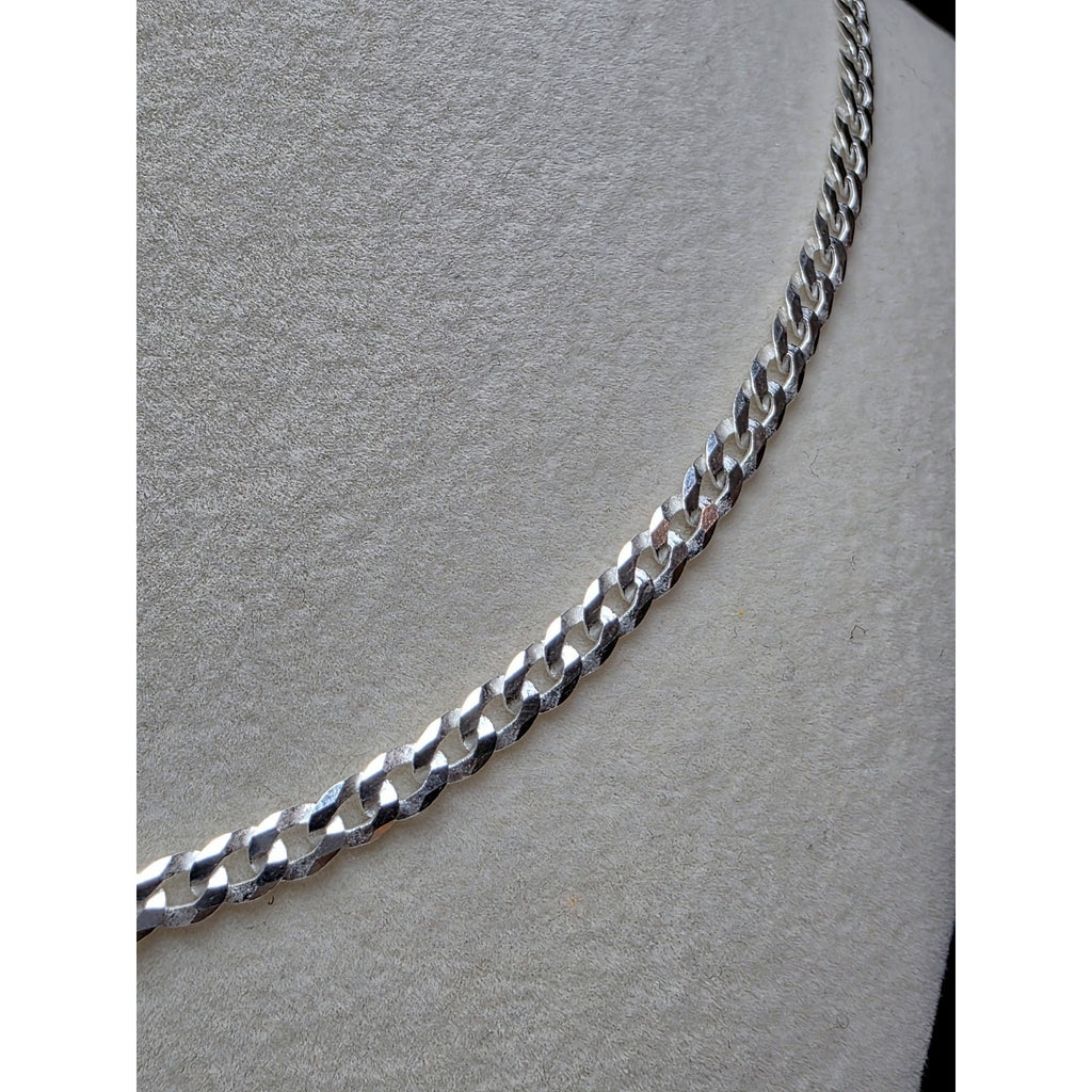 22" 4mm Cuban Curb 925 Sterling Silver 9.62g