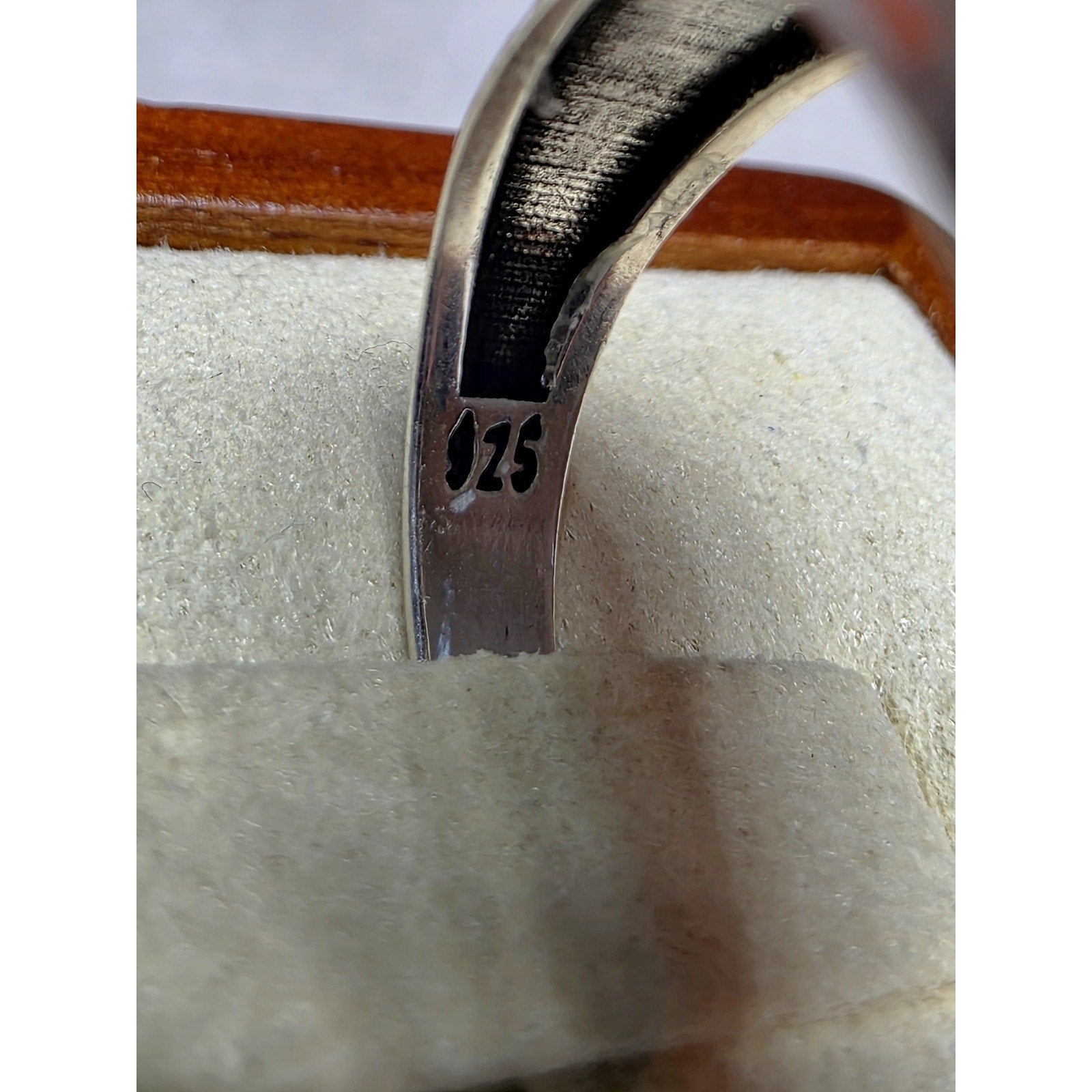 S10 Natural Turquoise Signet Engraved Ring 925 Sterling Silver