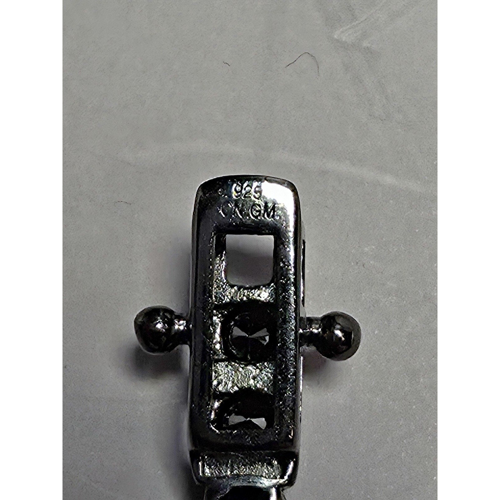 7" 3.3mm Blacked Out Onyx CZ Tennis Bracelet 925 Sterling Silver
