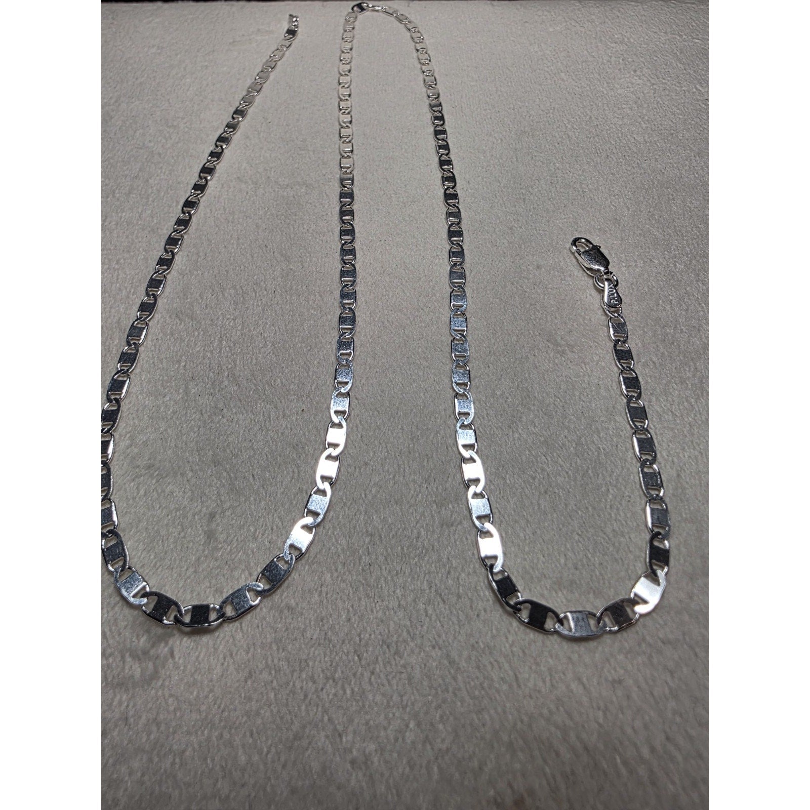 22" 3.0mm Diamond Cut Valentino Chain 925 Sterling Silver