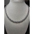 24" 8mm Moissanite Puffed Mariner 52.49g 925 Sterling Silver