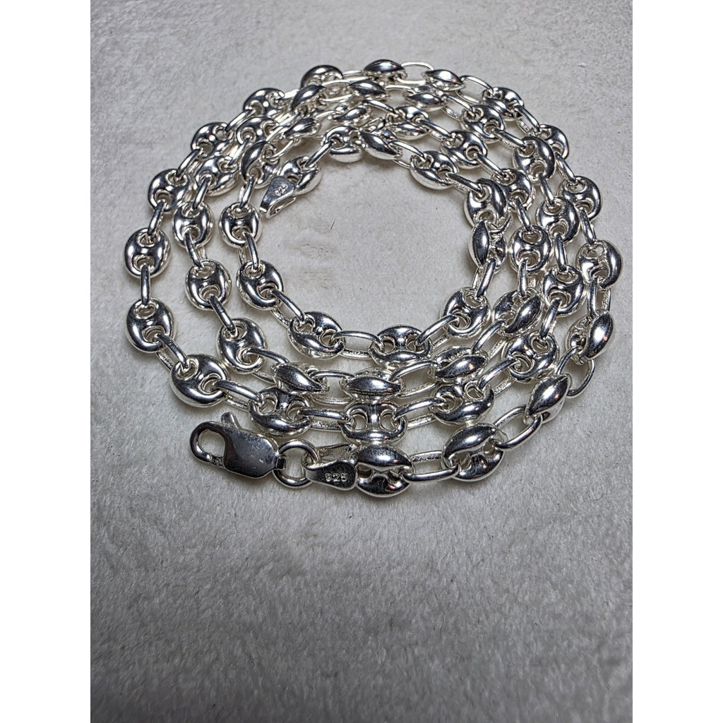 24" 6.1mm 22g Puff Mariner Solid 925 Sterling Silver