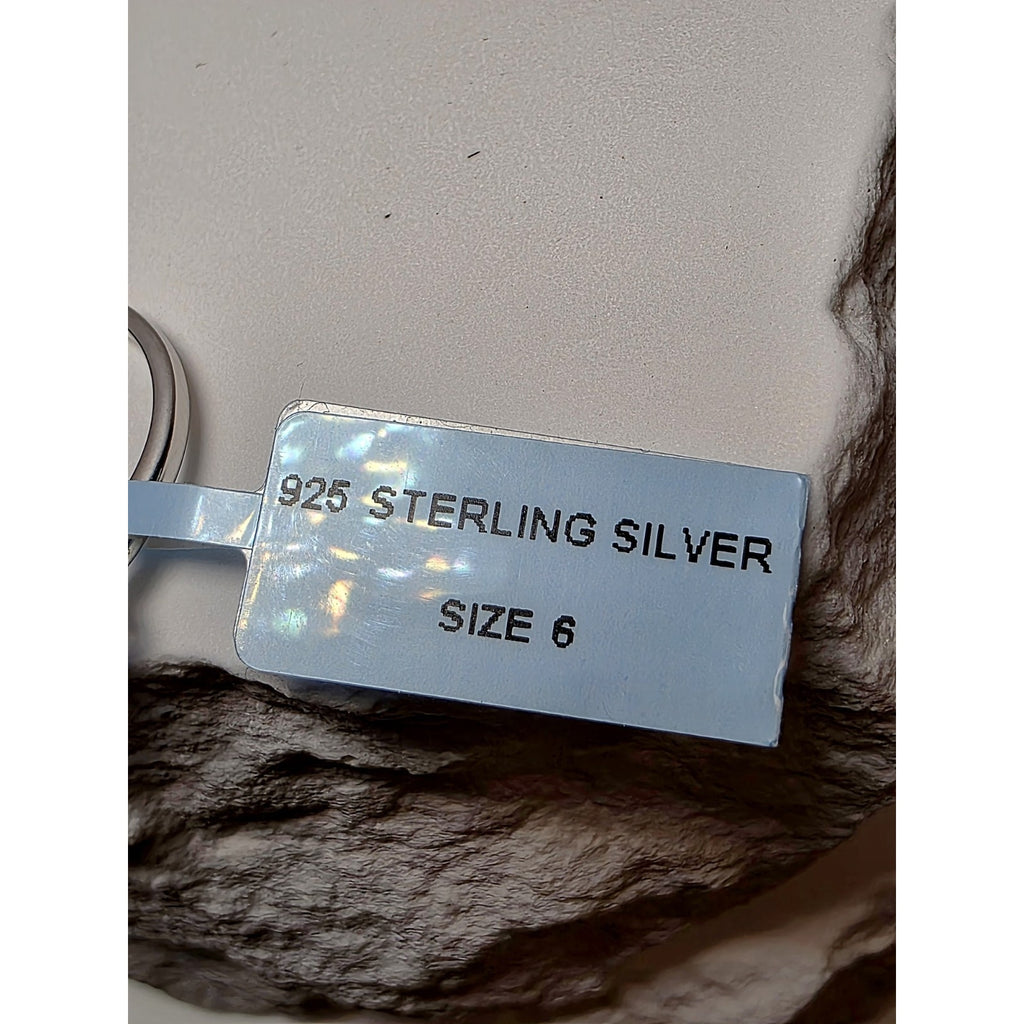 S6 Natural Kyanite Solitaire Band 925 Sterling Silver