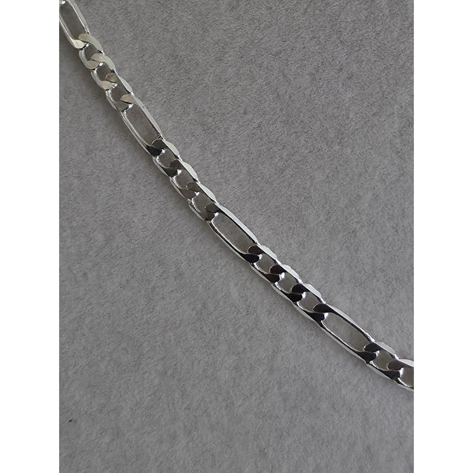 22" Figaro Chain 2.4mm 925 Sterling Silver