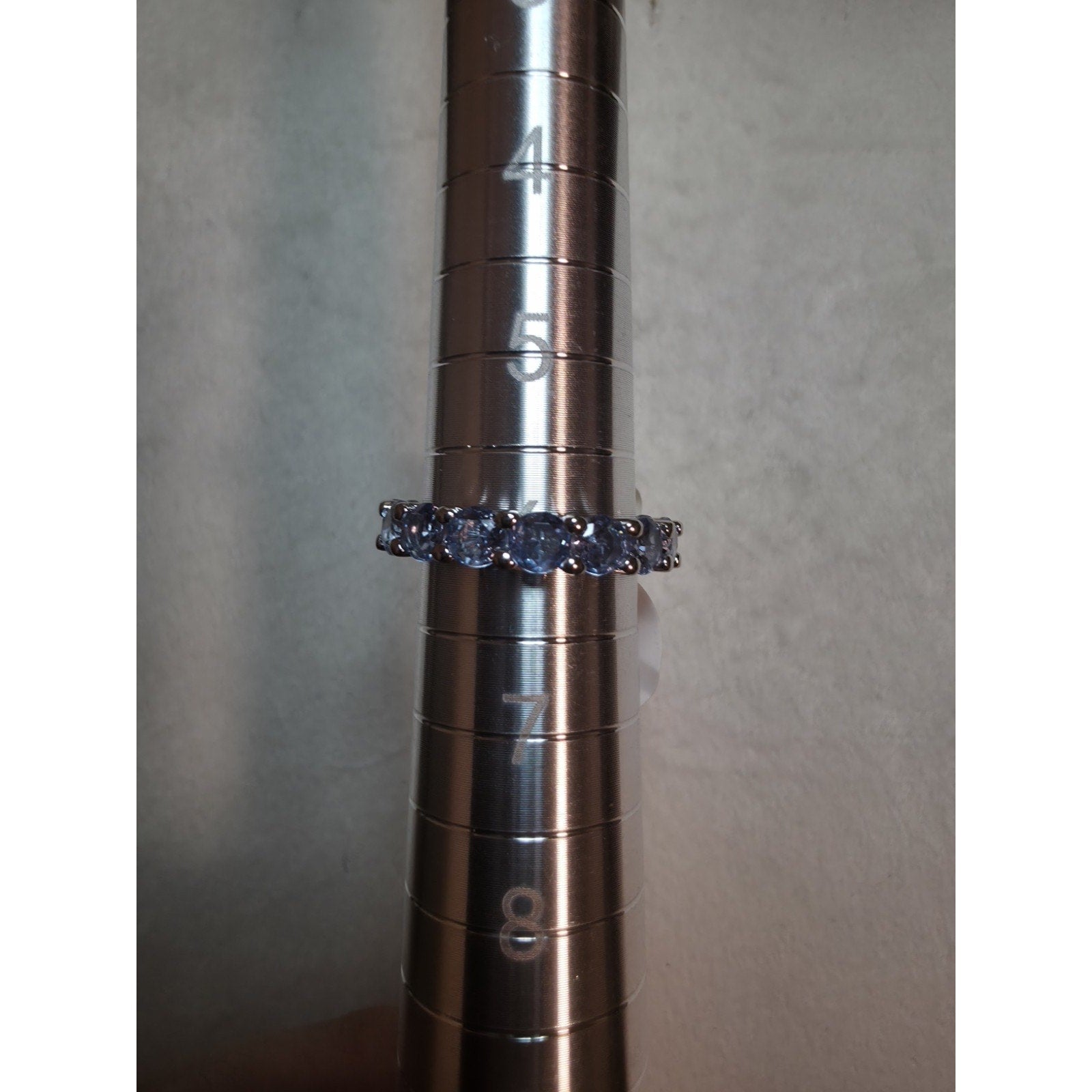 Genuine Aquamarine Eternity Band 4mm Width
