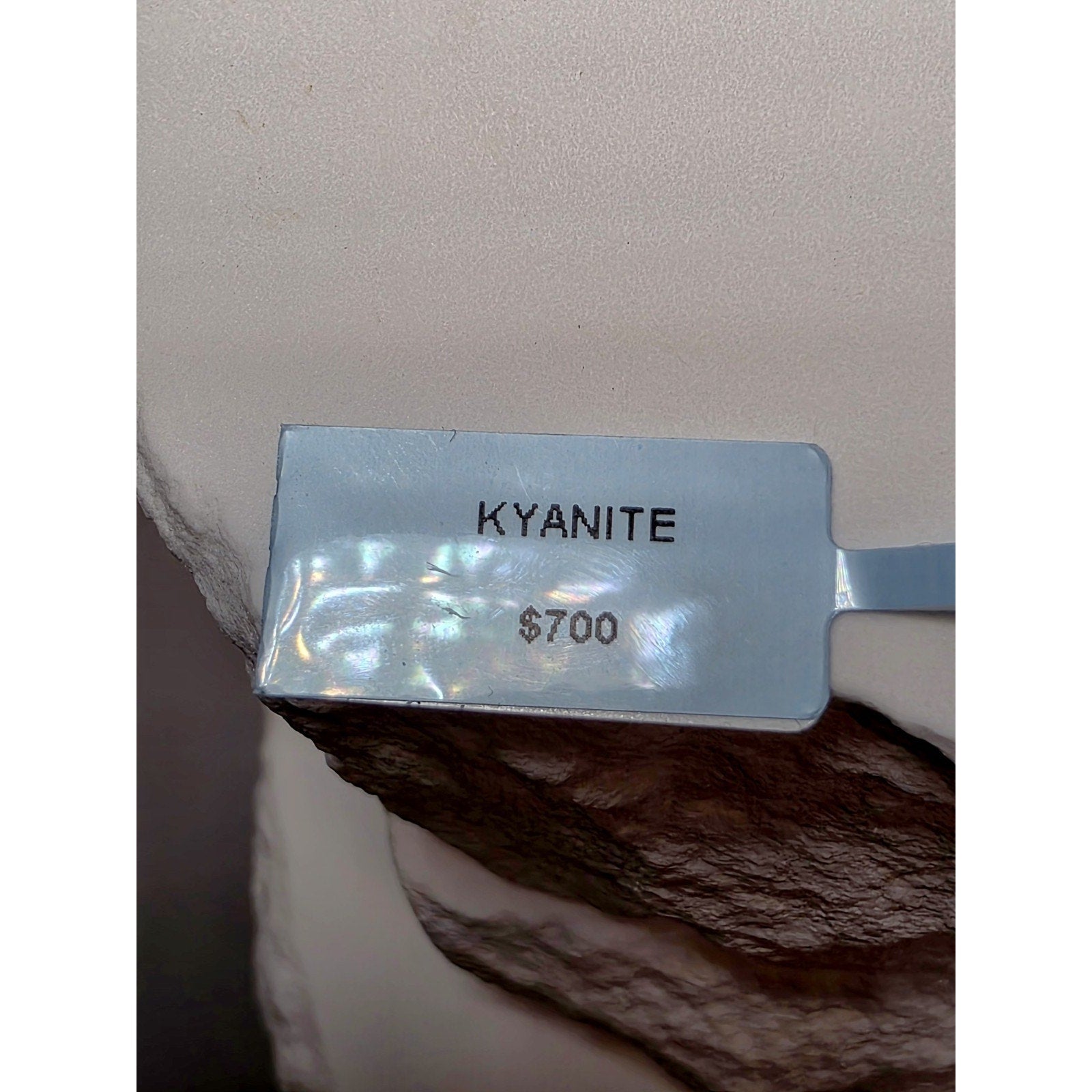 S6 Natural Kyanite Solitaire Band 925 Sterling Silver