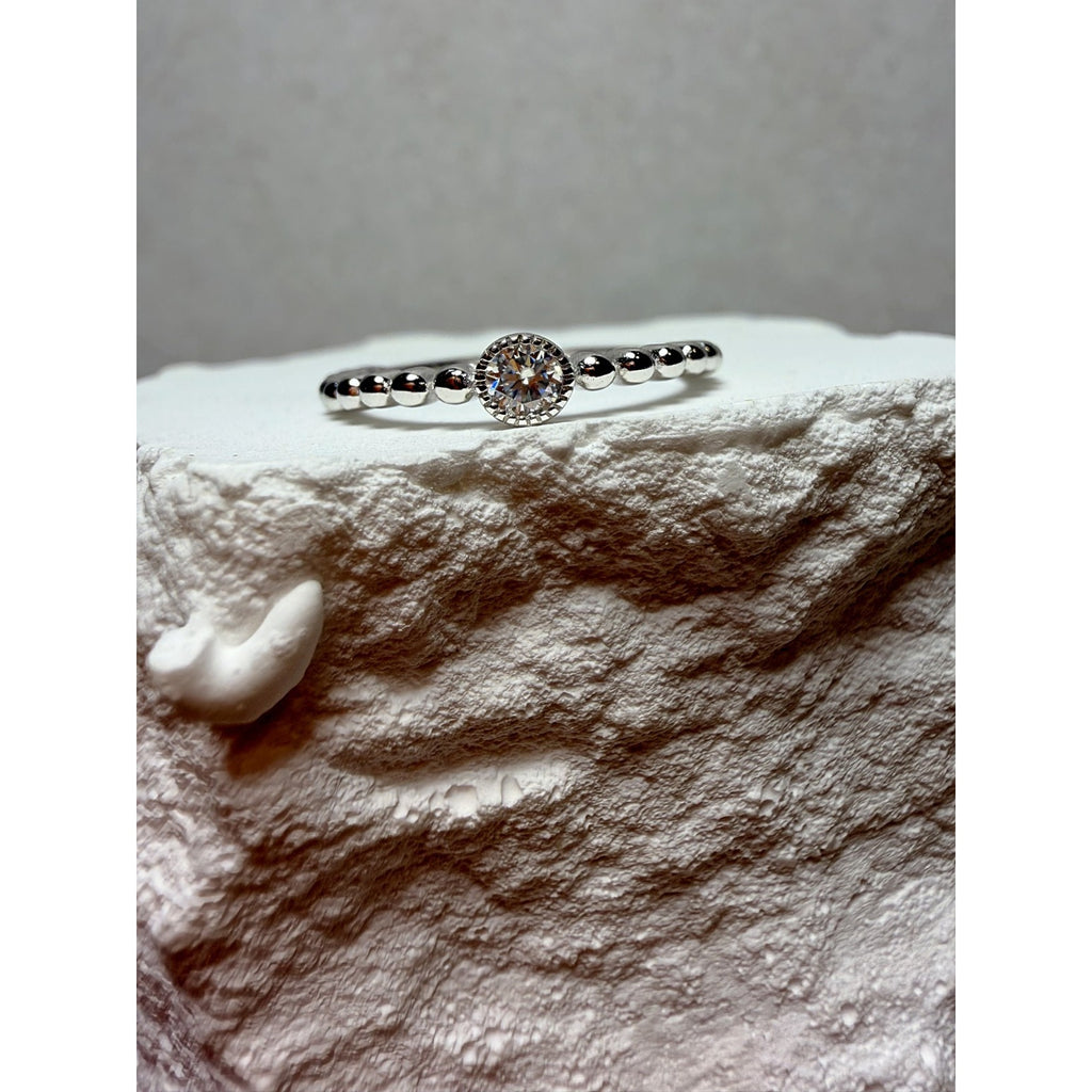 S5 0.1ct Moissanite Halo Half Eternity Band 925 Sterling Silver