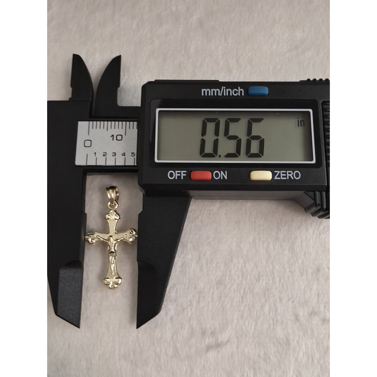 10K Solid Gold Crucifix Cross Pendant