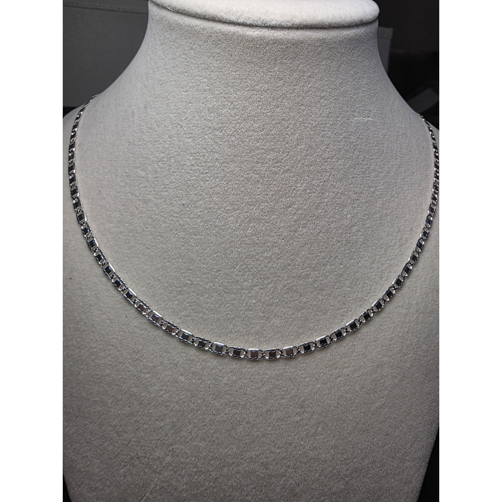 22" 3.0mm Diamond Cut Valentino Chain 925 Sterling Silver