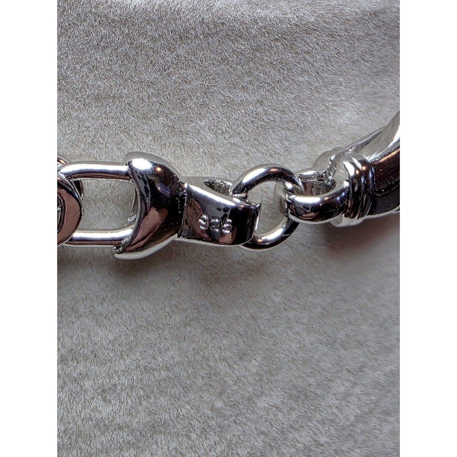 20" 6.1mm 42g Flat Byzantine Chain Solid 925 Sterling Silver