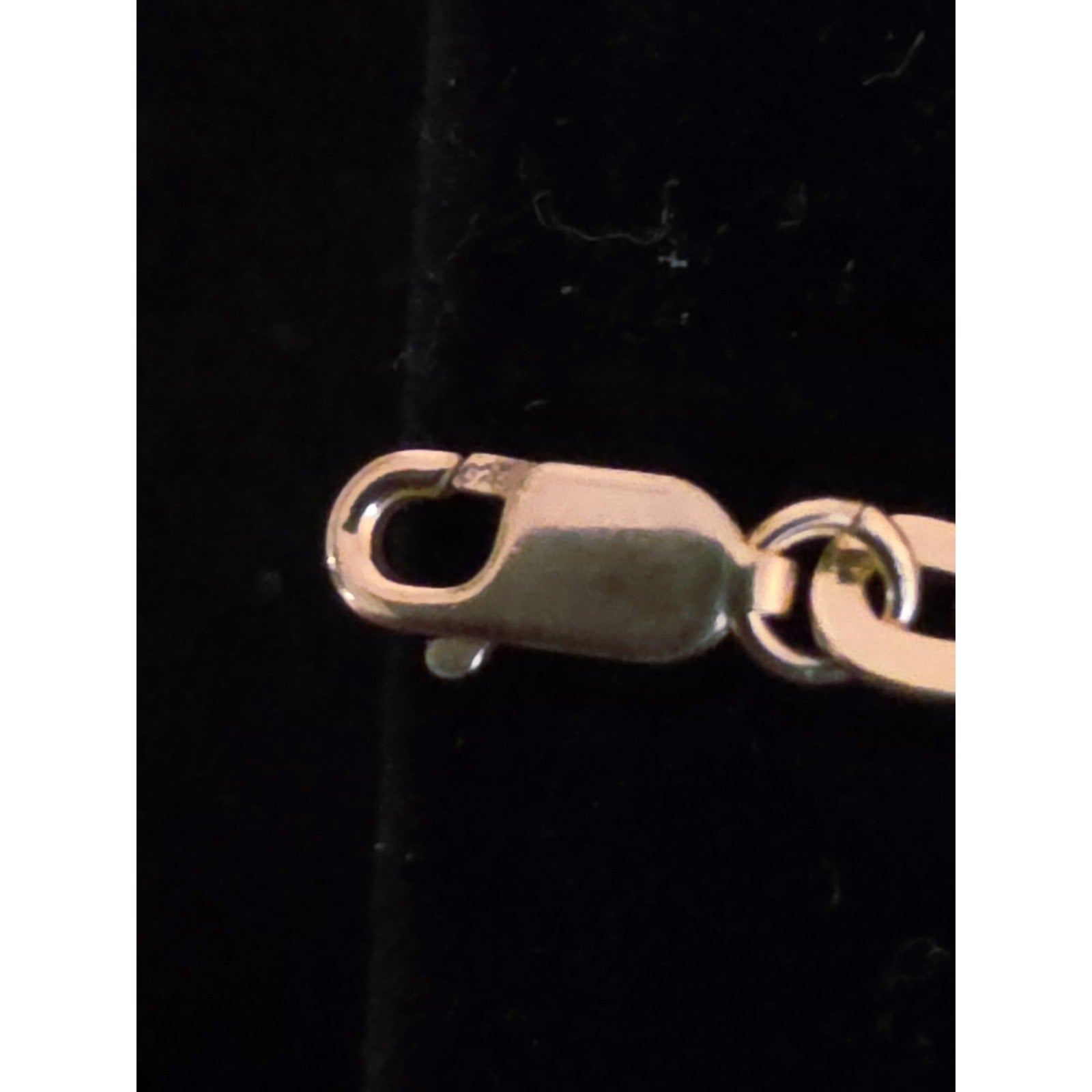 Paperclip Anklet 9-10" Adjustable 2.7mm Gold over 925 Sterling Silver