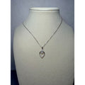 16+2" 0.6ctw Moissanite Teardrop Solitaire Pendant Necklace 925 Sterling Silver