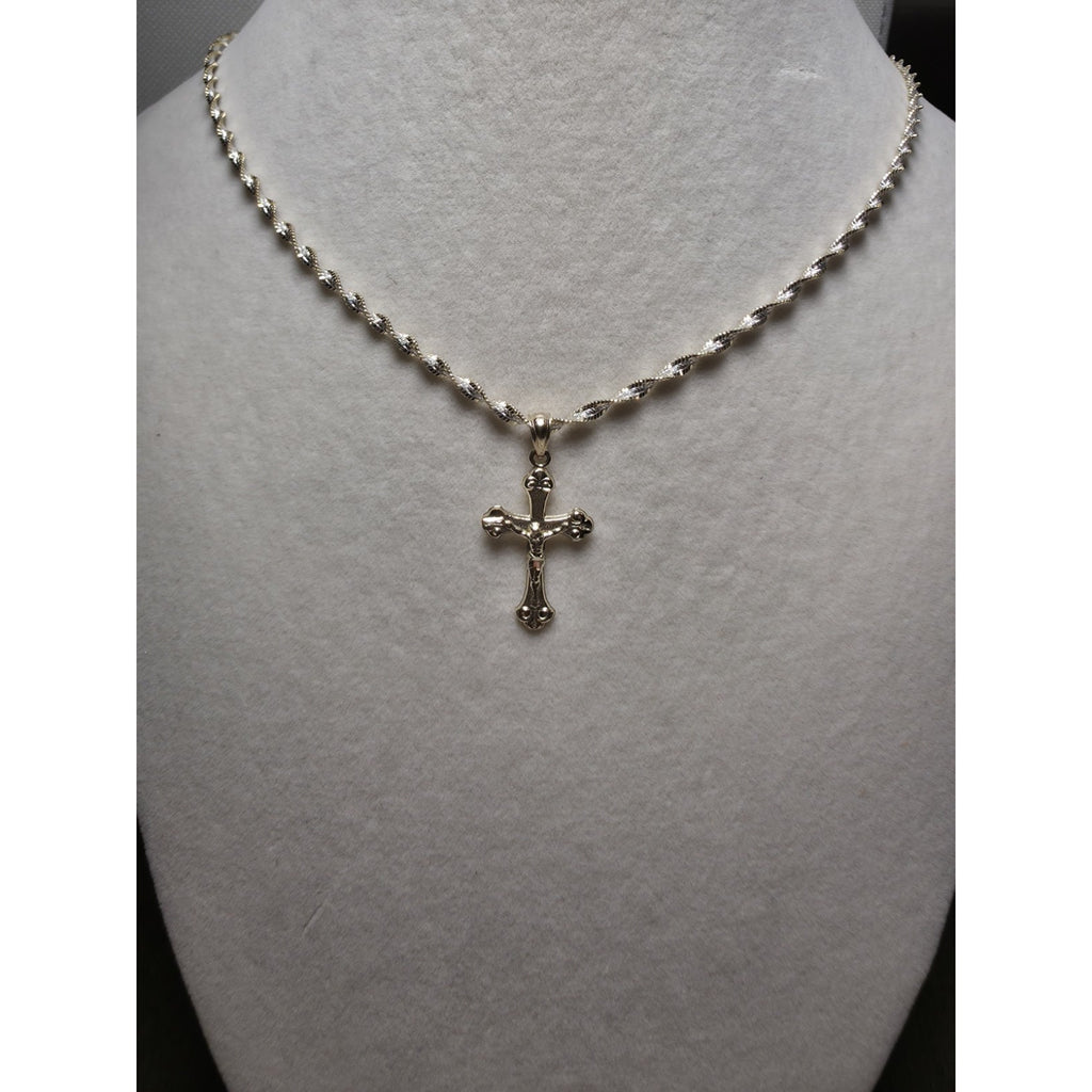 10K Solid Gold Crucifix Cross Pendant