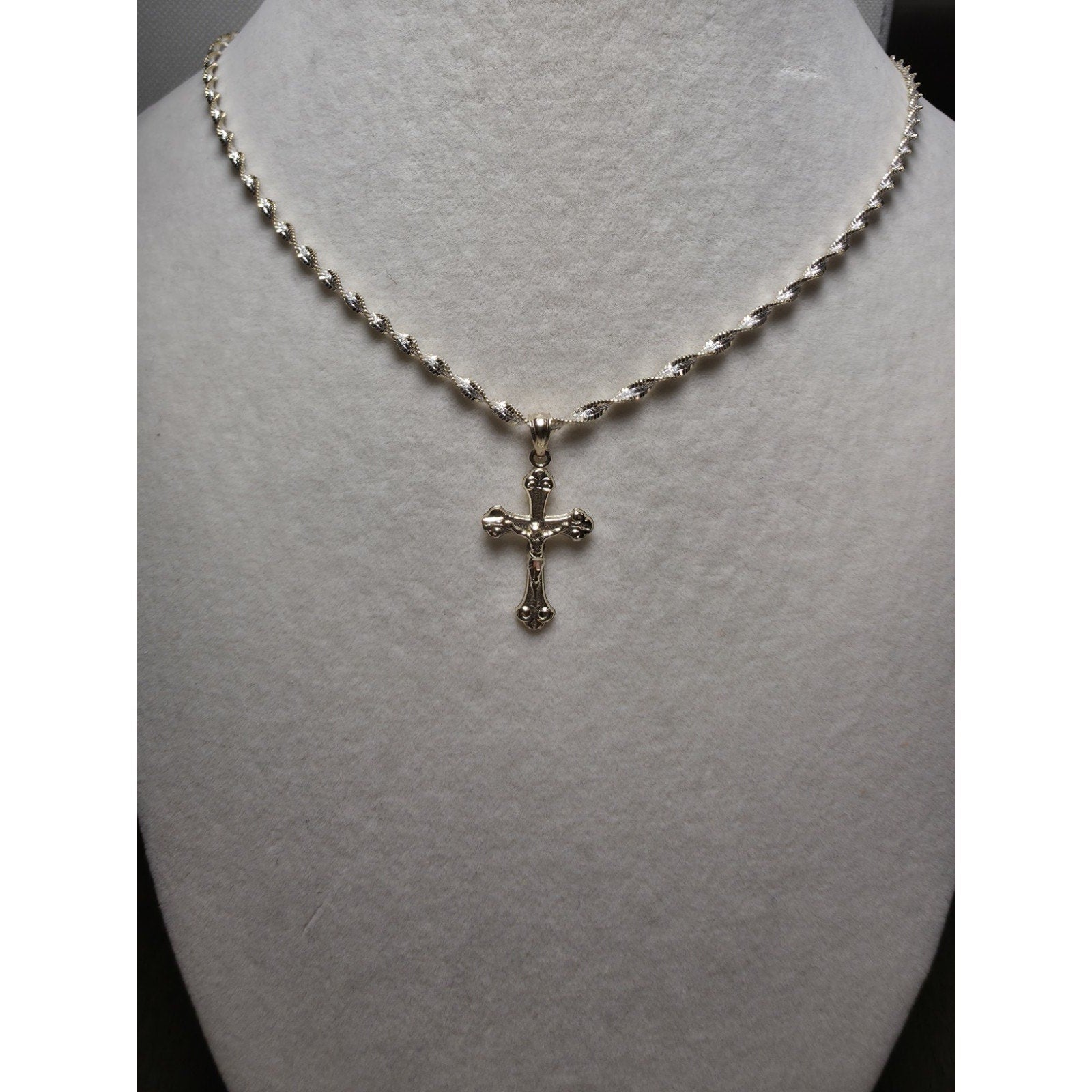 10K Solid Gold Crucifix Cross Pendant