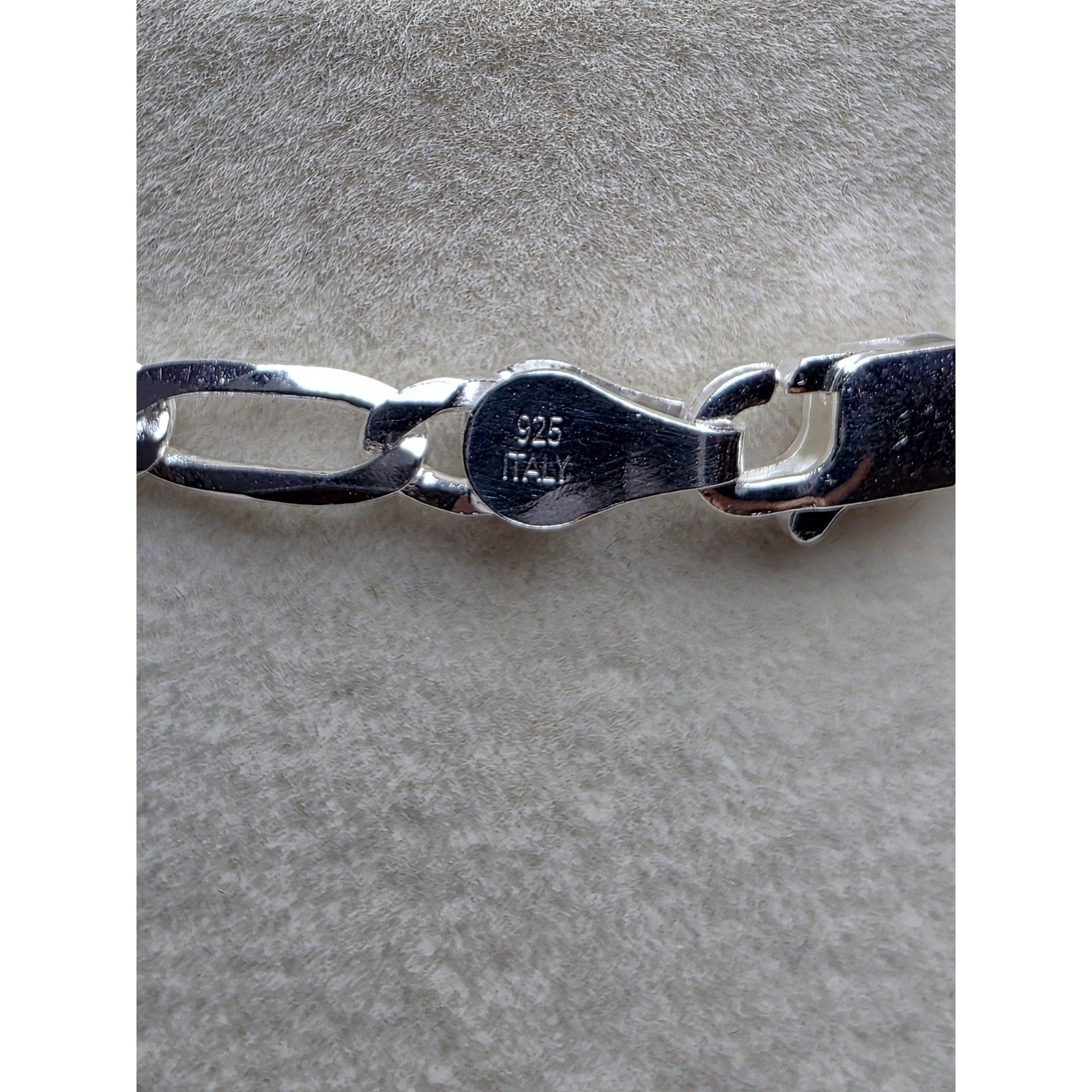 22" 3.5mm Figaro Solid 925 Sterling Silver