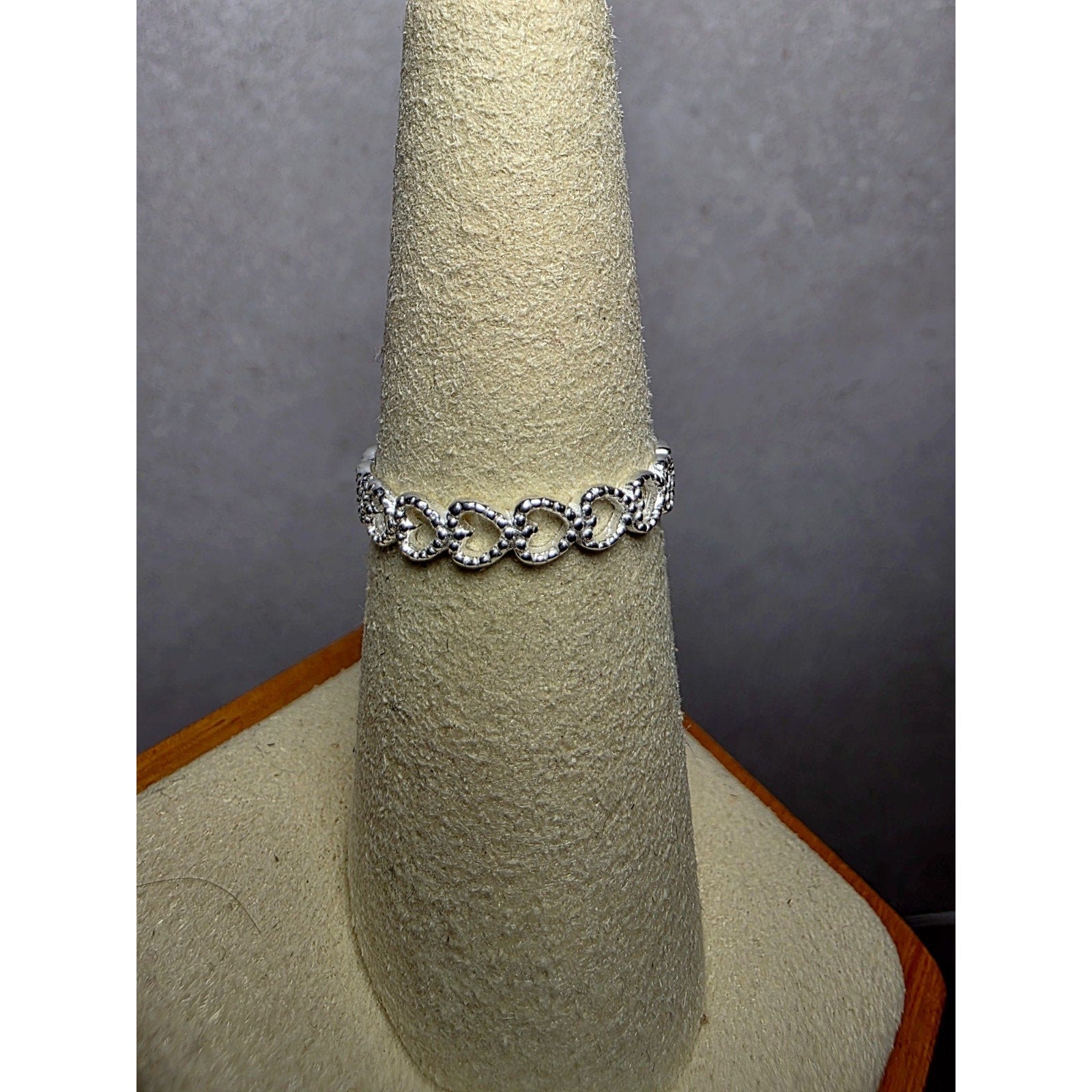 S7 Heart Eternity Band 925 Sterling Silver