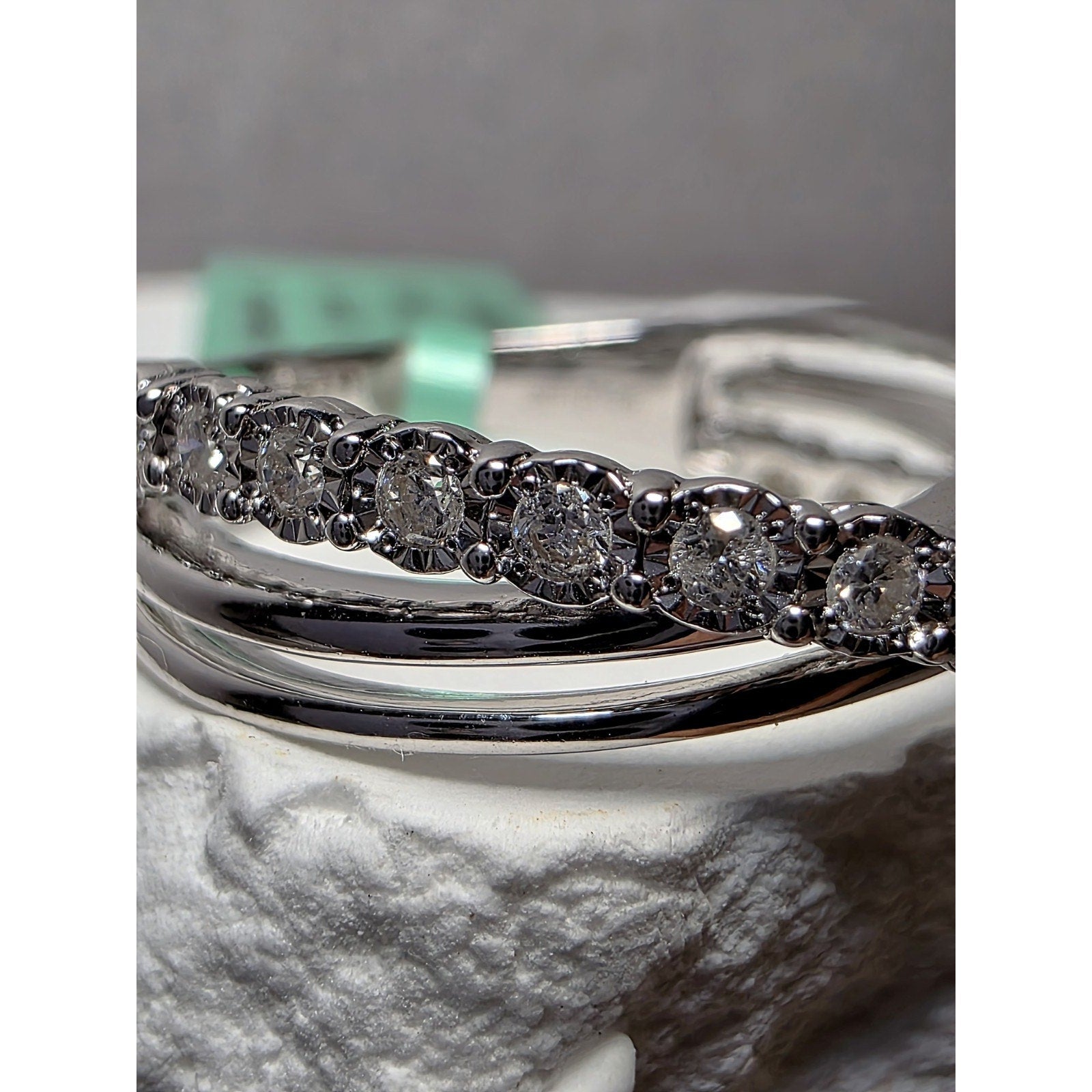 S7 0.25ctw Diamond Ring 925 Sterling Silver Lab Created