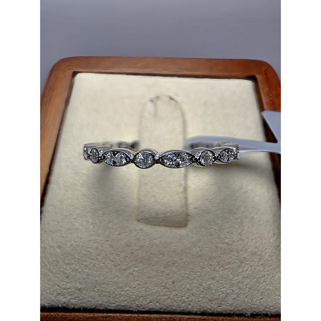 S7 2.74ct Moissanite eternity stackable ring 925 Sterling Silver