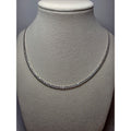 24" 3.5mm 9.4g Cuban Curb Chain Solid 925 Sterling Silver