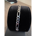 7" 925 Italian Silver Figaro Bracelets 9.4mm 21.78g 925 Sterling Silver