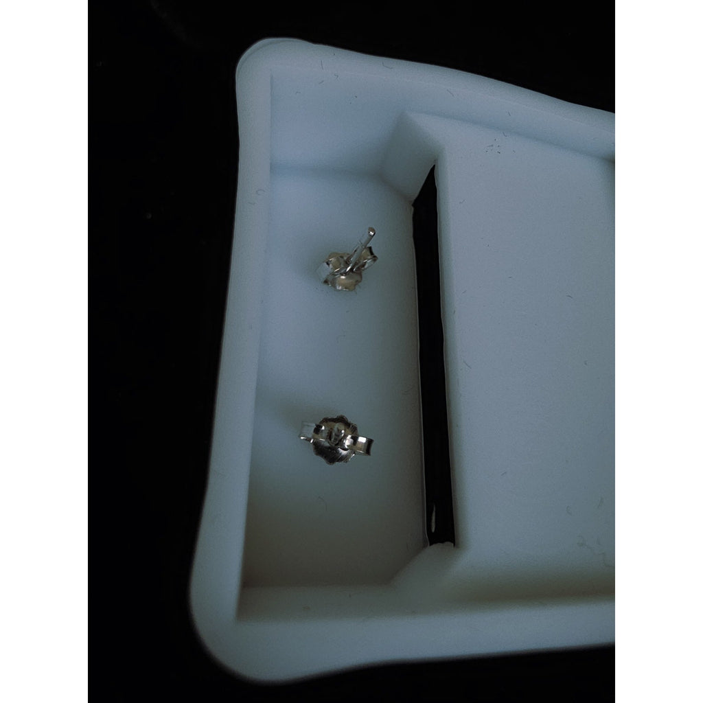 6.0mm CZ Prong-Set Stud Earrings w/ Butterfly Back Closure