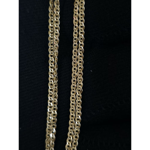 10k Gold 18" 1.9mm Double Rombo Dainty Necklace