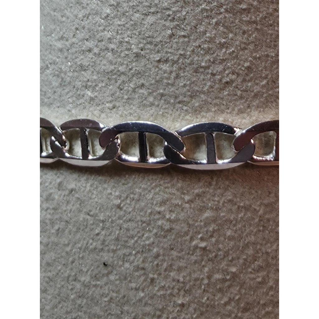 8" 3.6mm Mariner Bracelet 925 Sterling Silver w/Lobster 3.09g