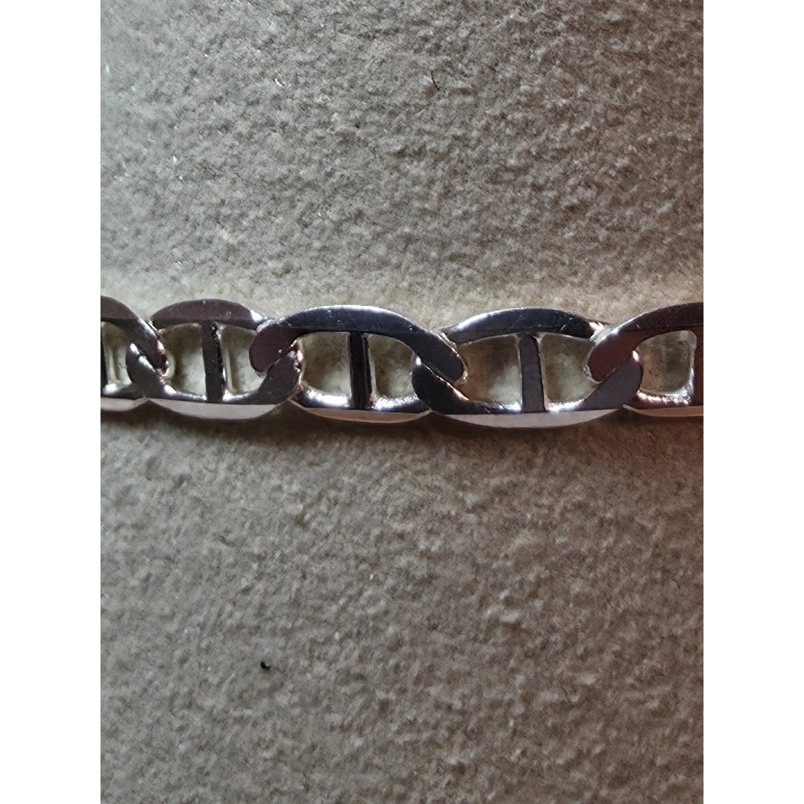 8" 3.6mm Mariner Bracelet 925 Sterling Silver w/Lobster 3.09g