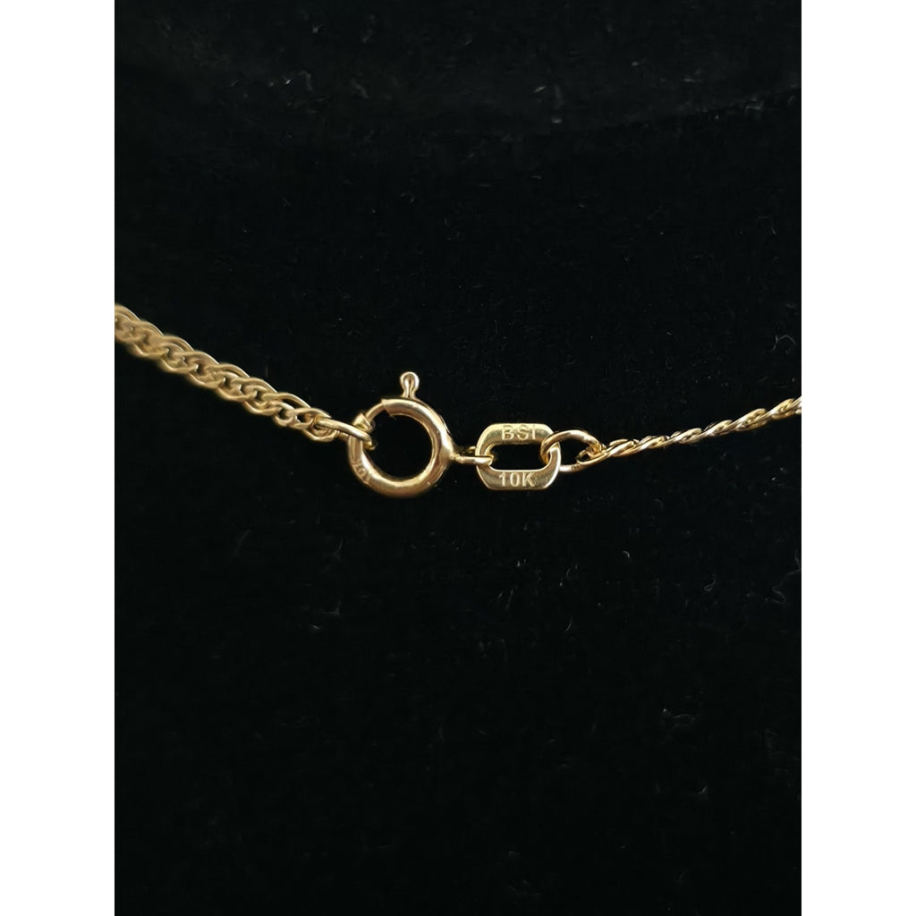 10k Gold 18" 1.9mm Double Rombo Dainty Necklace