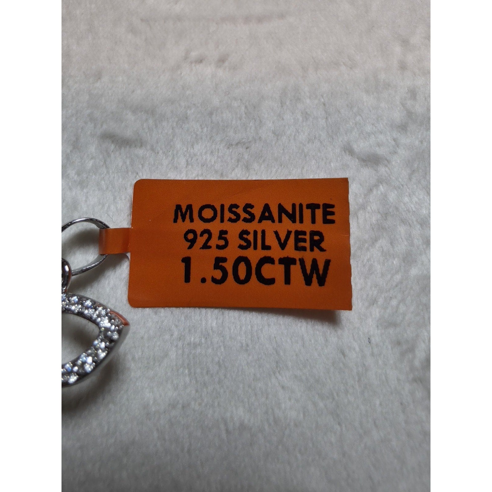 Moissanite Butterfly Pendant 1.50 CTW 925 Sterling Silver