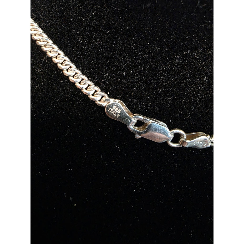 24" 2.9mm solid Miami Cuban 925 Sterling Silver Chain 13.57g