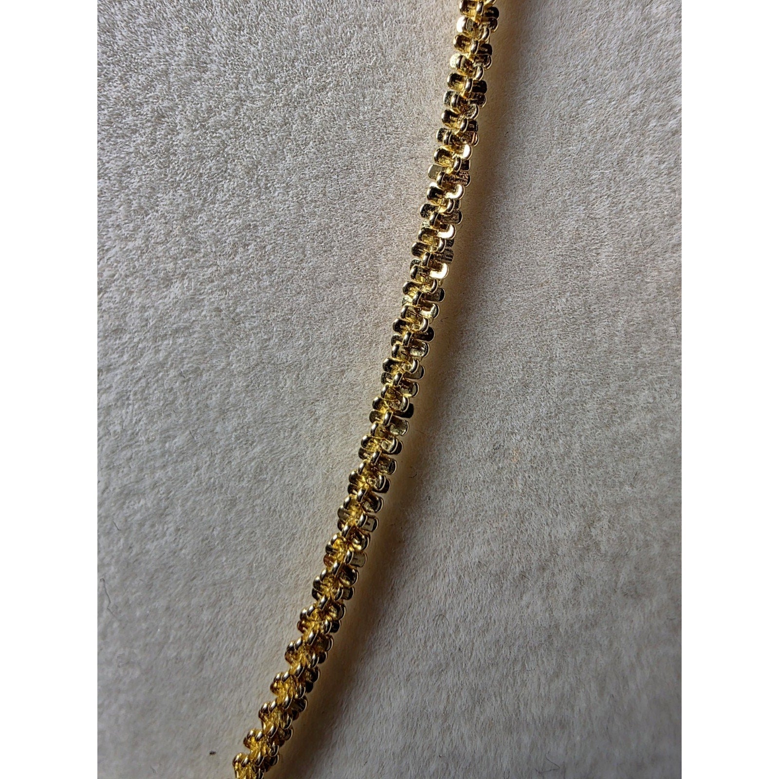 18-24" 2.5mm Twisted rock Adjustable Gold over 925 Sterling Silver