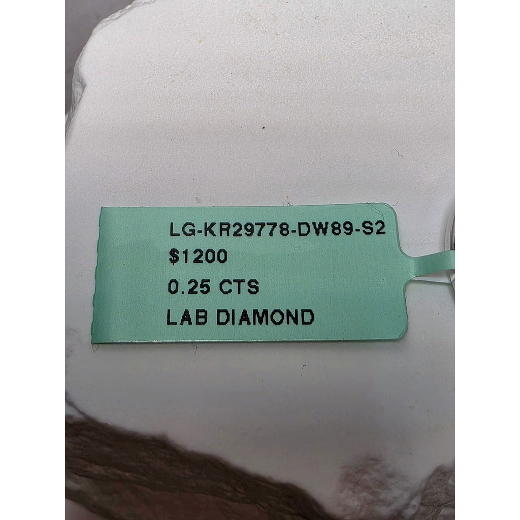 S7 0.25ctw Diamond Ring 925 Sterling Silver Lab Created