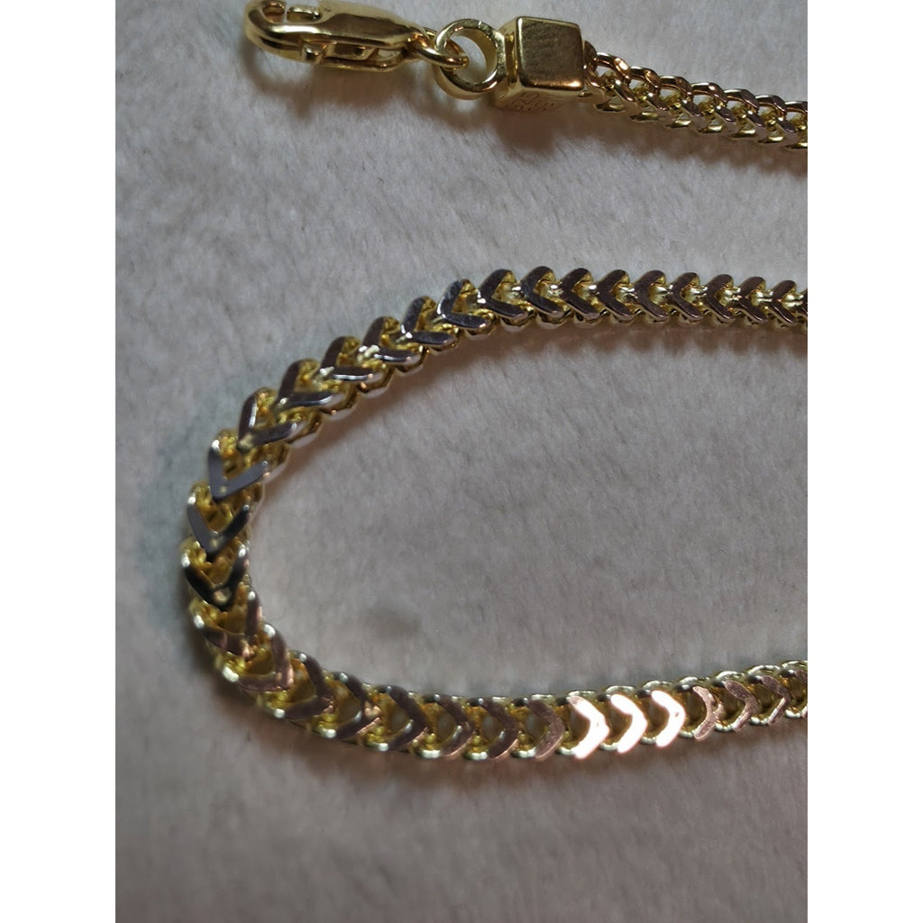 18" Franco 3.0mm Chain Gold Over 925 Sterling Silver 8.76g