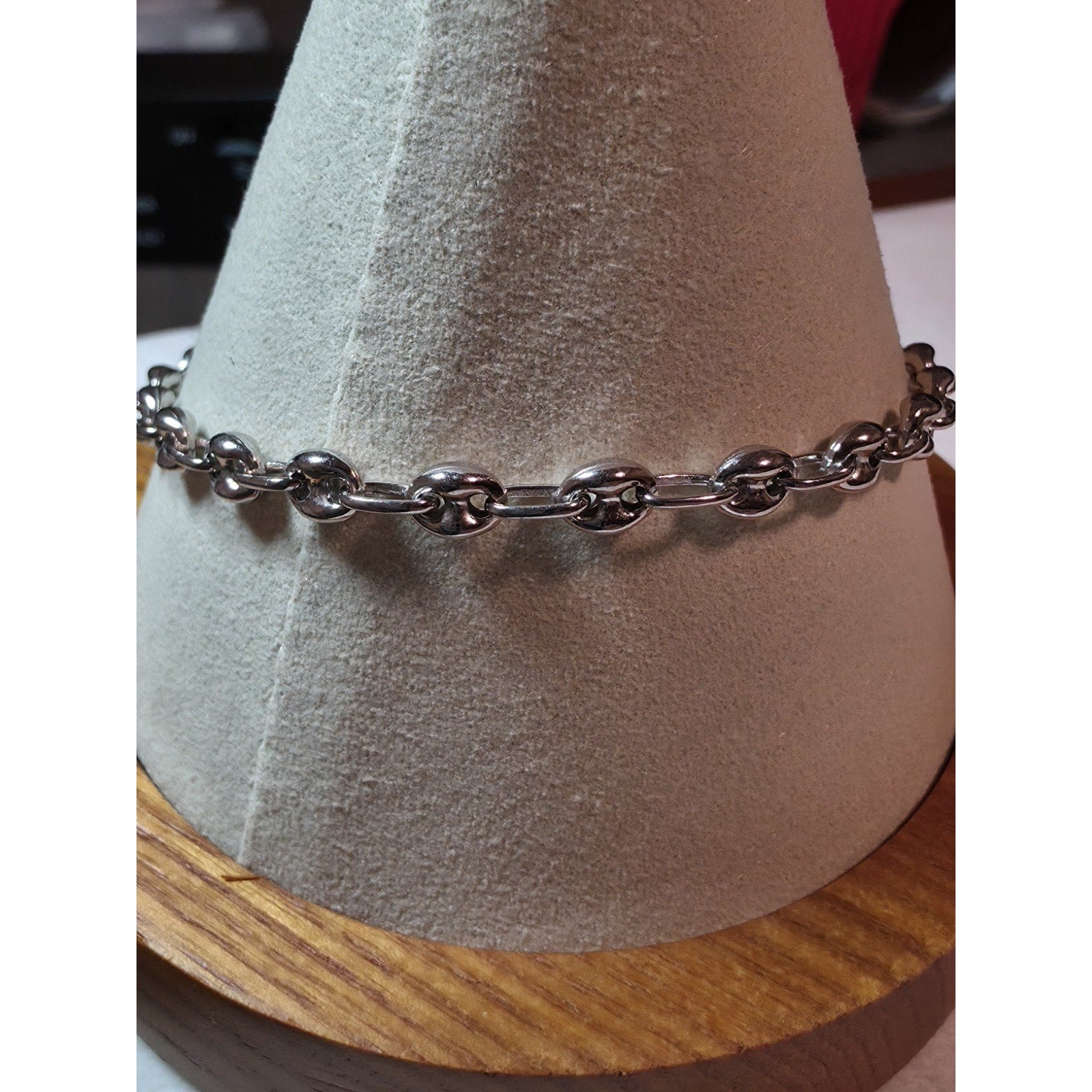 Puff Mariner 8" 4.5mm 5.63g Braclet Italy 925 Sterling Silver w/Rhodium Finish
