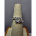 S6 1.49ctw Moissanite Open Ring 925 Sterling Silver w/Solid Back