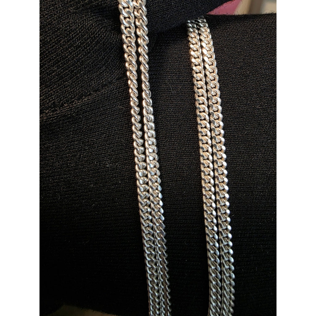 24" 2.9mm solid Miami Cuban 925 Sterling Silver Chain 13.57g