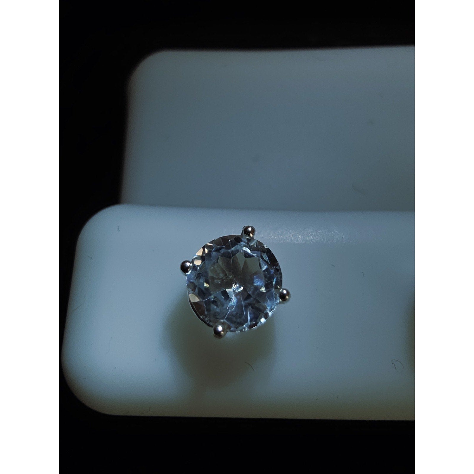 6.0mm CZ Prong-Set Stud Earrings w/ Butterfly Back Closure