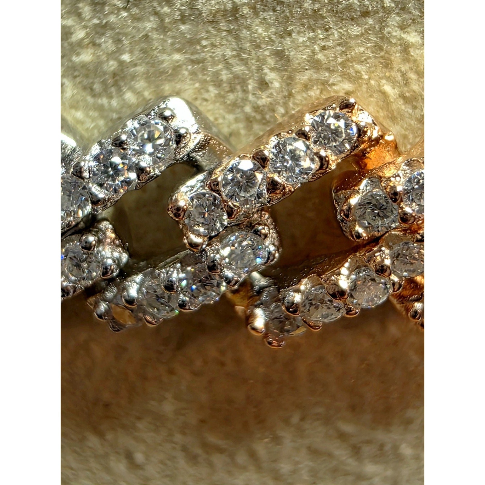 7.5" 6mm Moissanite Tri-Color Monaco Bracelet W/Box Lock 925 Sterling Silver