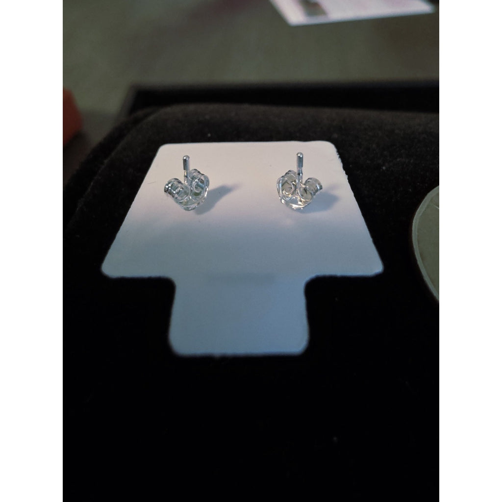 3.5mm 925 Silver Square Stud Moissanite Earrings