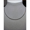 24" 2.8mm Flat Mariner Chain 925 Sterling Silver w/Rhodium
