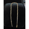 Paperclip Anklet 9-10" Adjustable 2.7mm Gold over 925 Sterling Silver