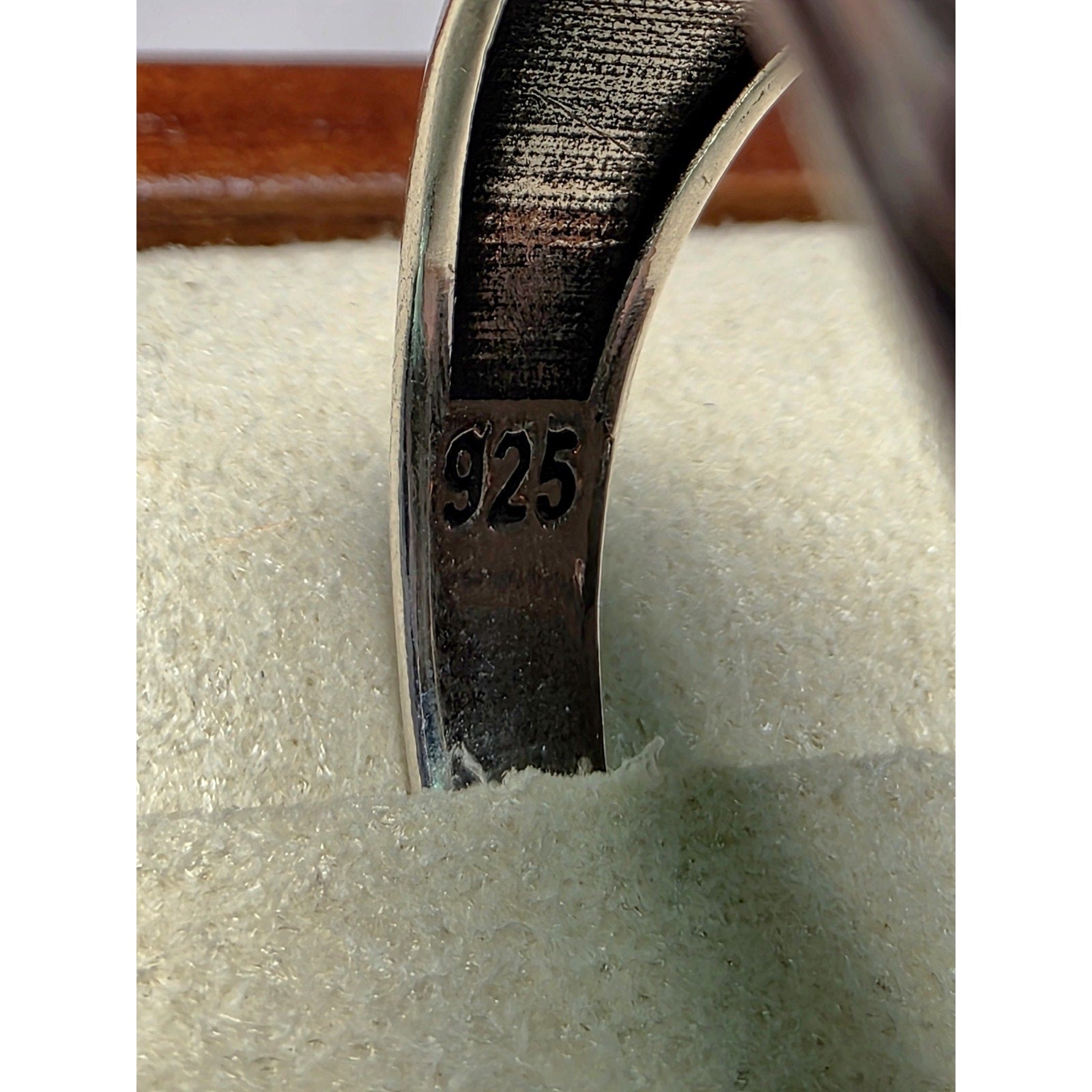 S10 Emerald Signet Ring Bezel Set 925 Sterling Silver Stamped