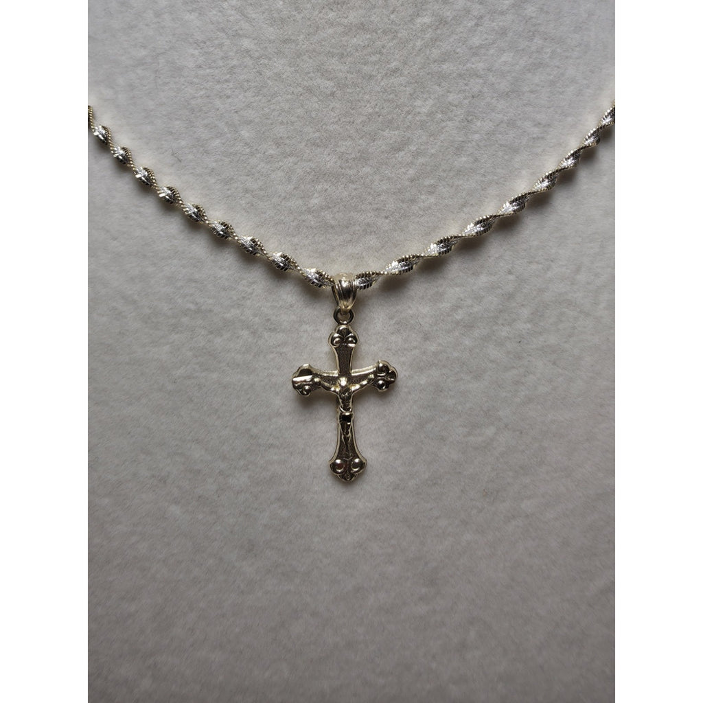 10K Solid Gold Crucifix Cross Pendant